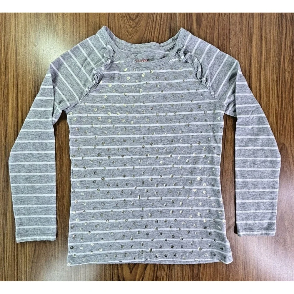 Cat & Jack Gymboree Girl's Size L 10/12‎ Long Sleeve Shirt Lot of 4